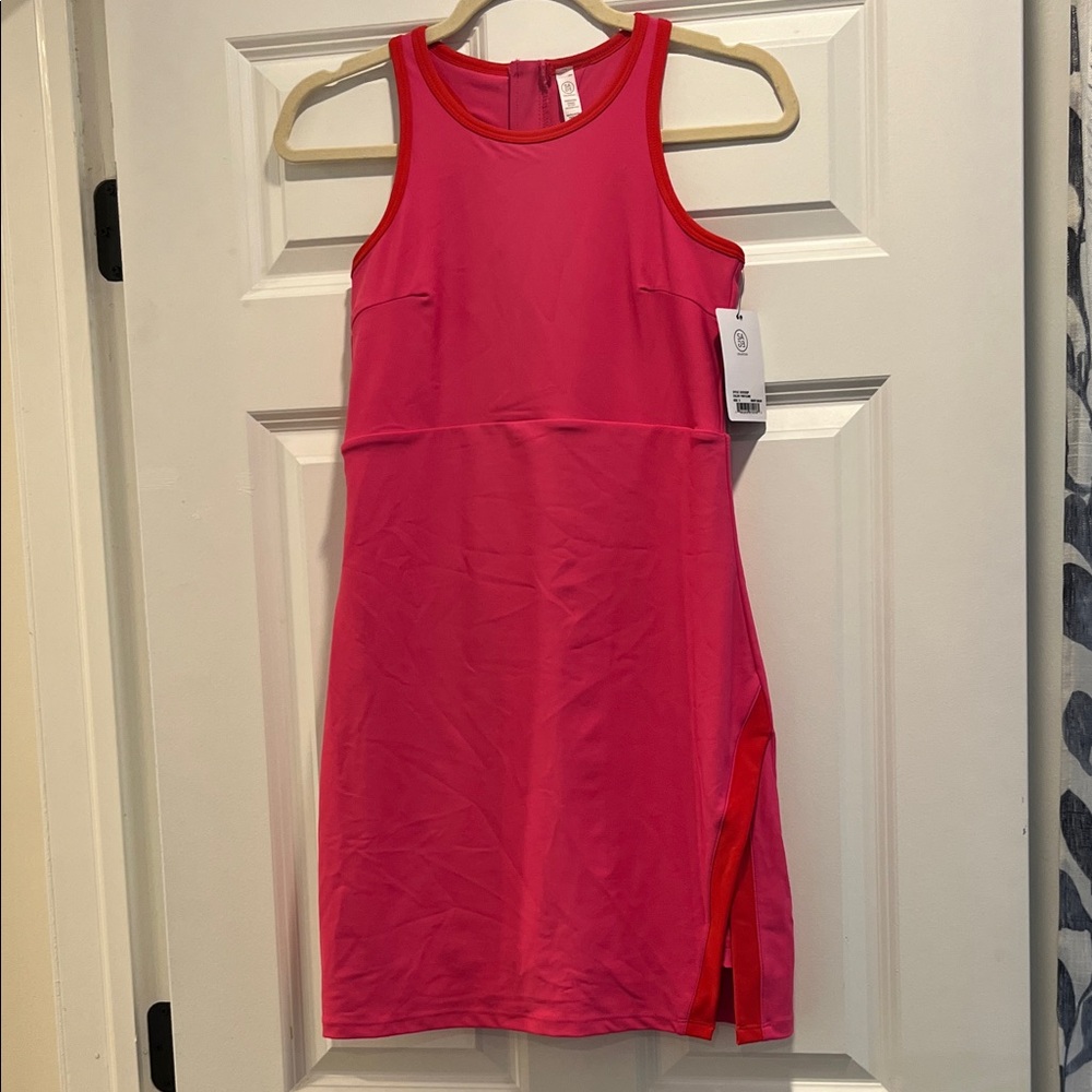 Stylish Pink Sleeveless Dress